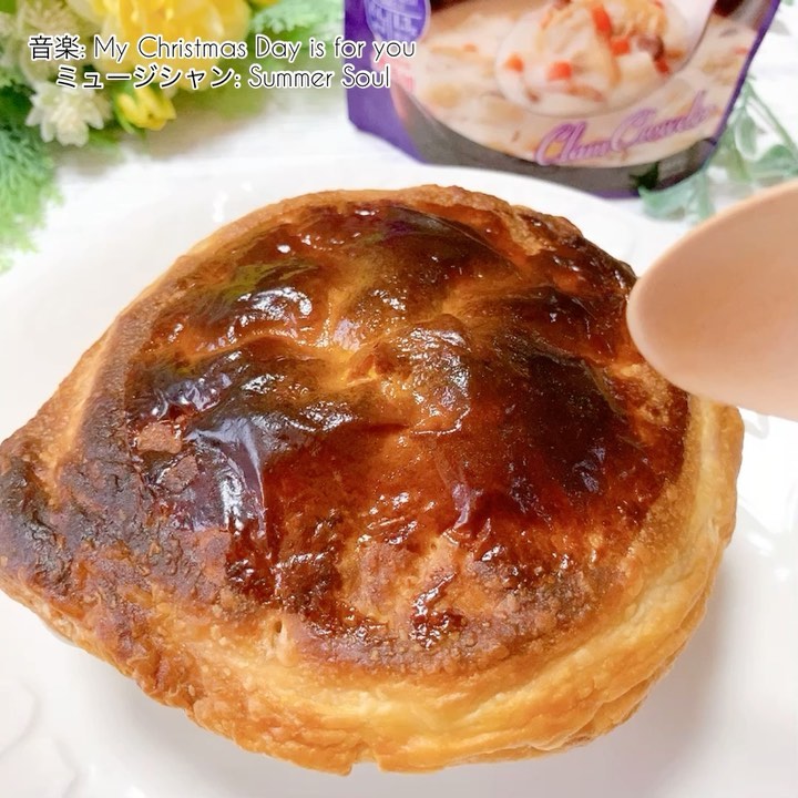 口コミ投稿：ポットパイ🫕🥄﻿﻿🎶寒い夜だから…﻿ゆーても今日の1人ランチに、ポットパイ作りました🎶🍽﻿…