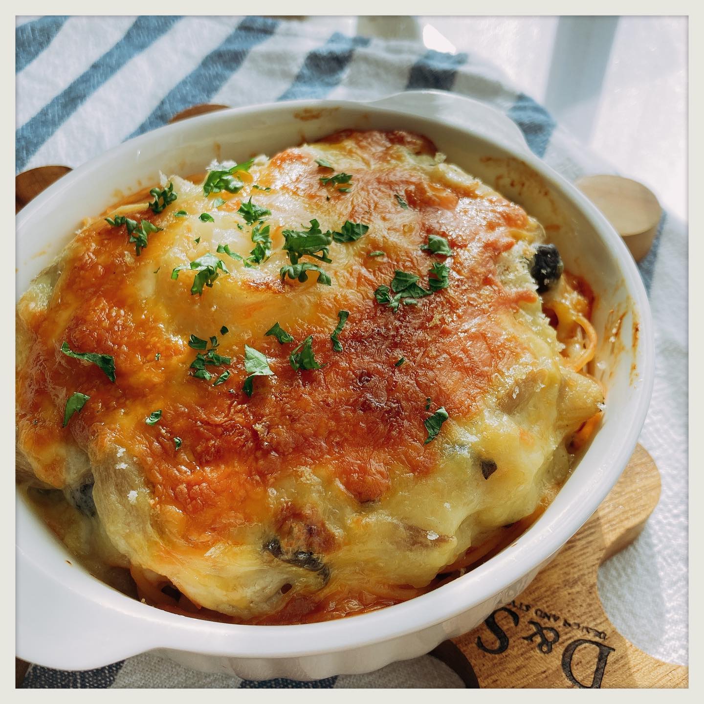 口コミ投稿：・・・・シーフードパスタグラタン🦞清水食品さんの#レンジでおいしい！クラムチャウ…
