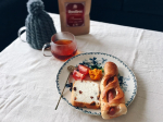 12月21日(月)朝ごはん‪*⋆⸜ᴳᴼᴼᴰ ᴹᴼᴿᴺᴵᴺᴳ⸝⋆*‬美味しいパンで朝ごはん𖠚ᐝ𓌉◯𓇋 一緒に頂いたルイボスティーは無農薬、有機、カフェインゼロ𓈒 𓂂𓏸美味しかった♡…のInstagram画像