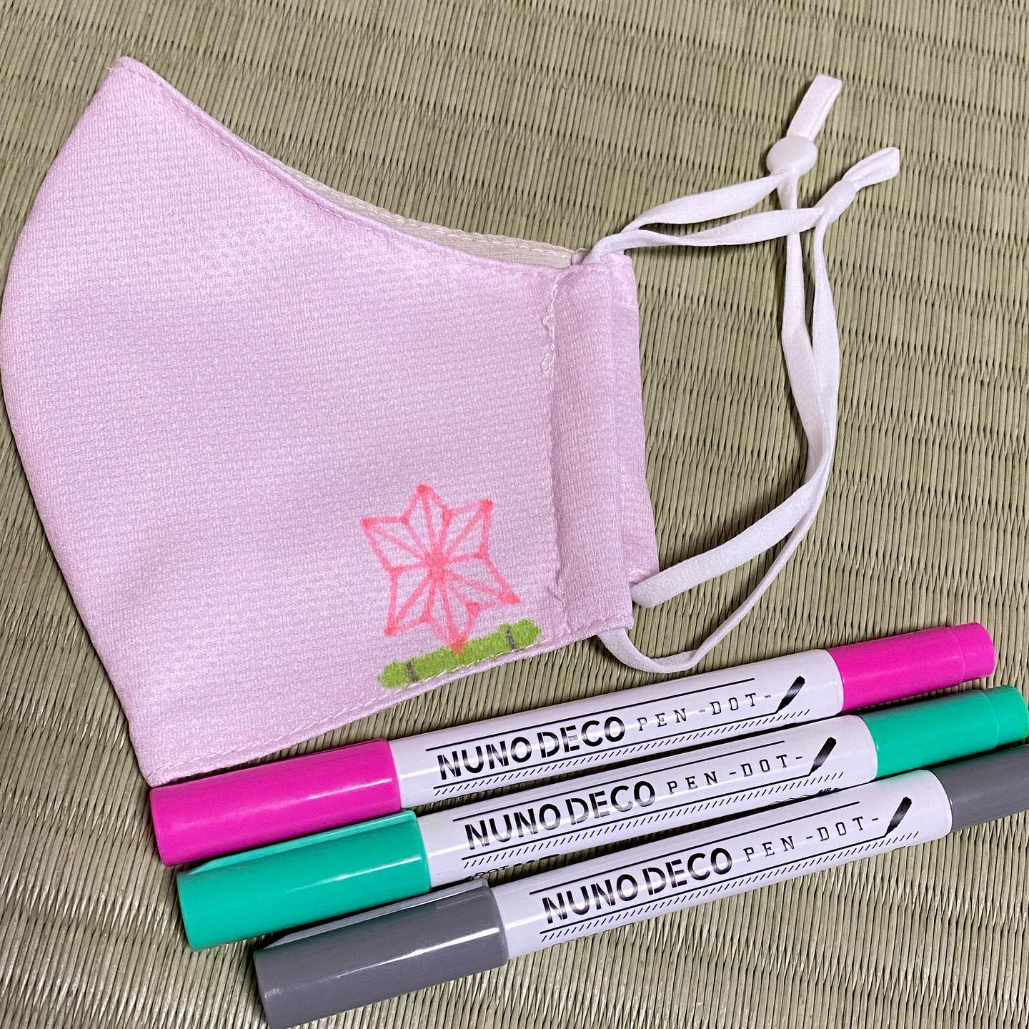 口コミ投稿：KAWAGUCHI( @kwgc_inc )様のマスクや布にかけるドットペン３色セットをモニターさせ…