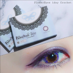 【FlowerEyes 1day Crochet】﻿﻿フラワーアイズワンデークロッシェ﻿フェリシアパープル﻿(mimmam × Flower Eye’sコラボレンズ)﻿﻿DIA…のInstagram画像