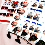 みんなのシール😍大好き💓♥️❤️めちゃくちゃ楽しいです❗アプリから、簡単に、写真を選んで、完成ですしかも、ハートやにゃんことか、フレームみありました😋注文して、あっという間にヤマトさんがポ…のInstagram画像
