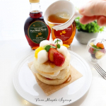 *今日のお昼はイングリッシュマフィンを使ってのパンケーキ 昨日　白玉団子をたくさん作ったので和のテイストもいれてのあまやかしごはん♪   ロイヤルユキさんのメー…のInstagram画像