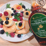 #株式会社ロイヤルユキ からメープルシロップもういっちょ💡こちらの#おこめとトマトのパンケーキ 粉 に#おからパウダー もプラスして、卵と豆乳で溶いて焼きまして🥚#ミッ…のInstagram画像