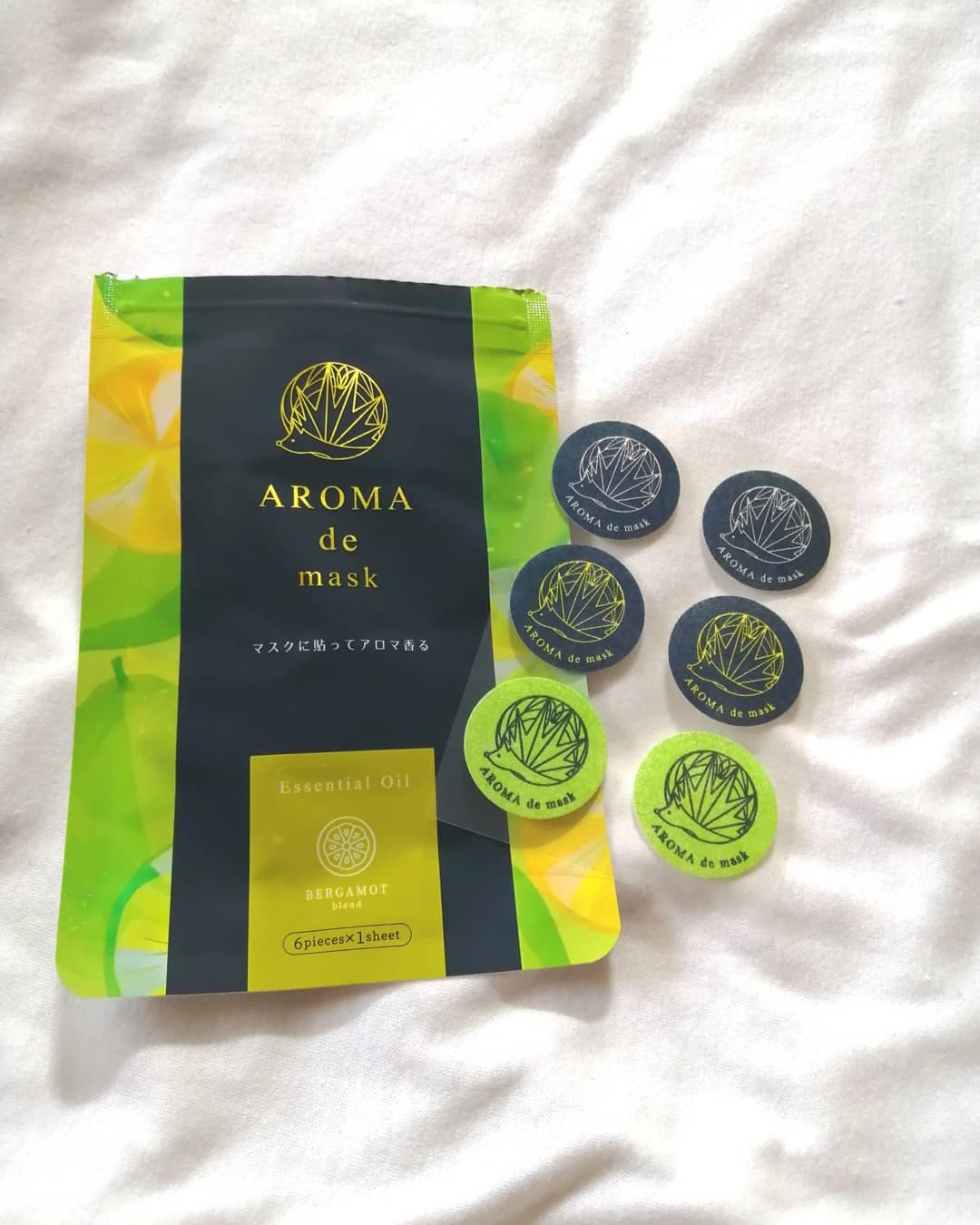 口コミ投稿：AROMA de maskマスクに貼ってアロマの香りで快適に過ごせるシール✨2匹のハリネズミが…