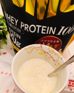 BMS WHEY PROTEIN 100を飲んでみました。バナナジュースみたいなプロテイン。甘熟王バナナを配合したホエイプロテインです。ホエイなので吸収が早いです。水に溶かすだけでも美…のInstagram画像