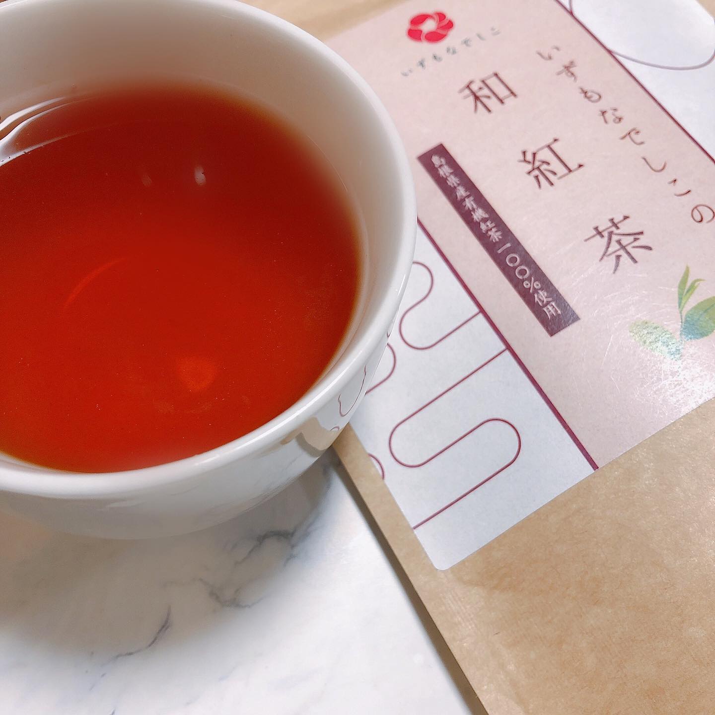 口コミ投稿：島根県産　有機原料使用✨いずもなでしこの紅茶✨純粋に美味い😋渋みが少なく優しい味わ…