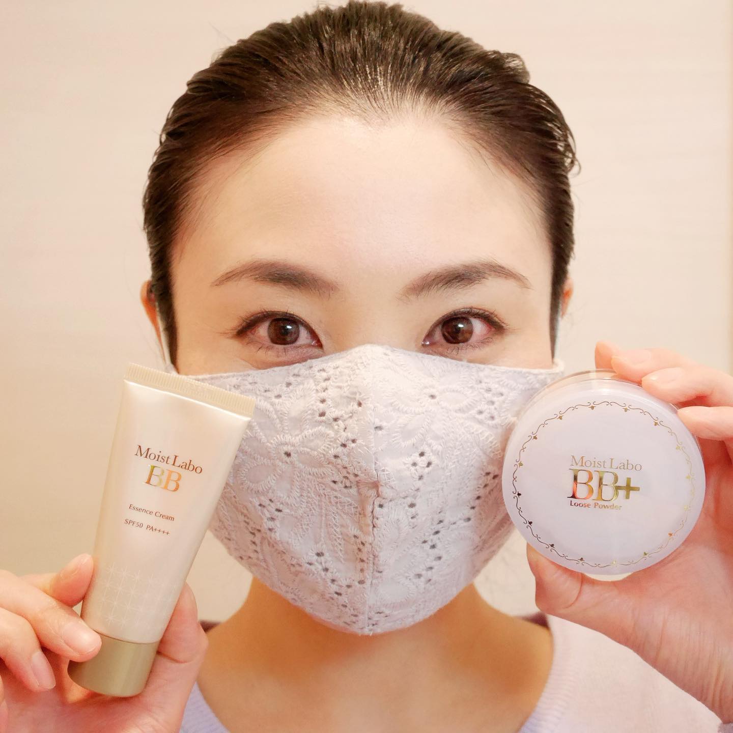 口コミ投稿：この2つの合わせ使いでマスクメイクが崩れにくくなる、モイストラボ「BBエッセンスク…