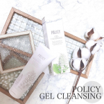 .﻿.﻿.﻿POLICY﻿GEL CLEANSING﻿120g ¥4500(+tax)﻿﻿メイクや皮脂の汚れを天然ゲルの﻿吸着力でやさしく落としてくれます✴︎°.﻿…のInstagram画像