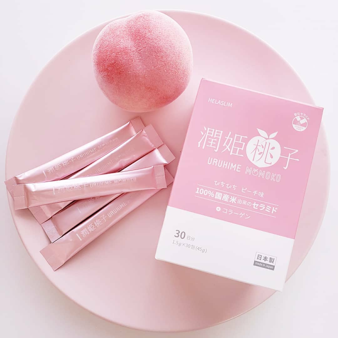 口コミ投稿：潤姫桃子🍑お米由来、100％国産のグルコシルセラミドを配合したパウダータイプのサプ…