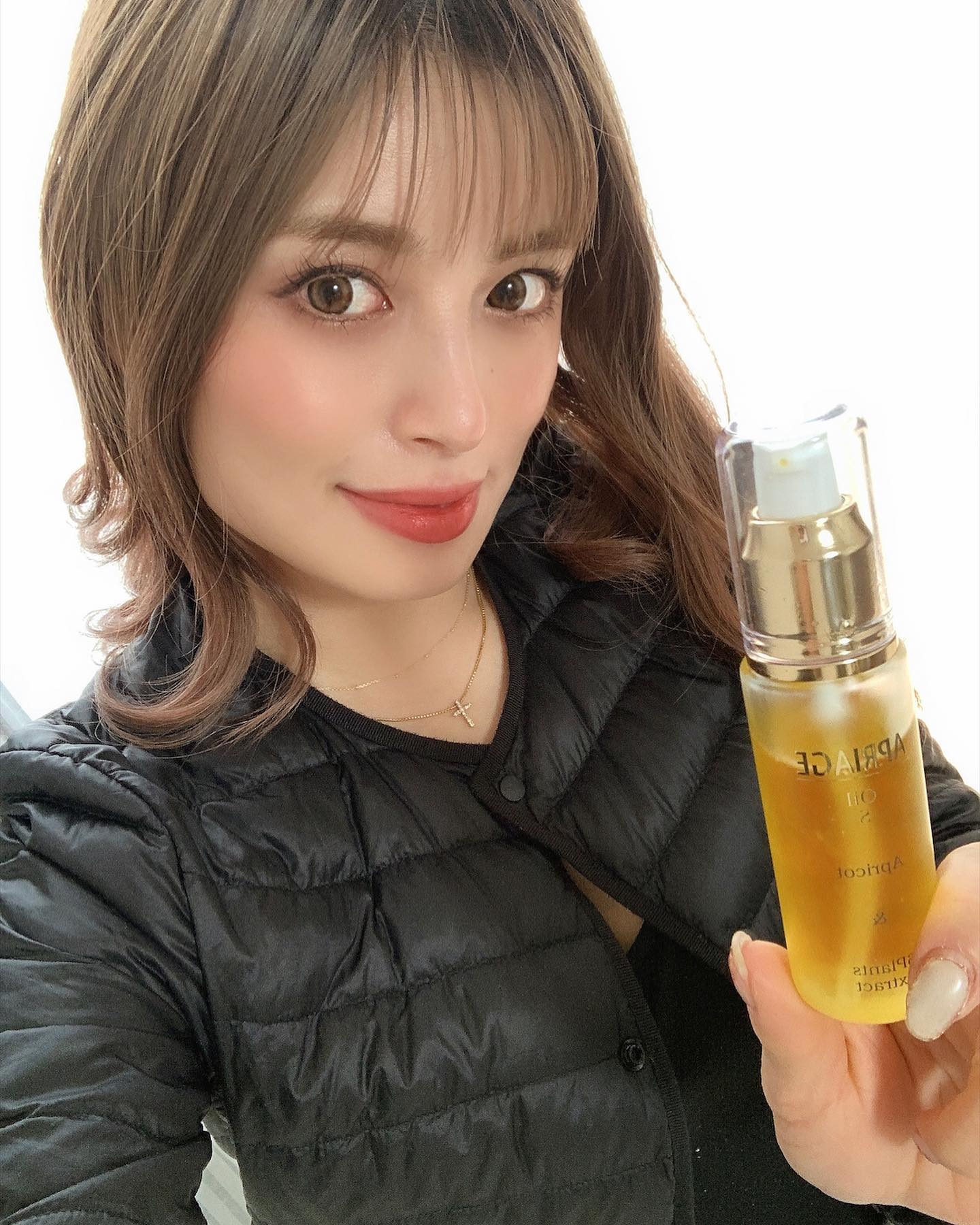 口コミ投稿：感動したオイル美容液💘𝐀𝐏𝐑𝐈𝐀𝐆𝐄 𝐨𝐢𝐥 𝐒これアプリコットオイルなんやけど✔︎顔や首元の…