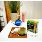 夜に#ホット青汁(´艸｀*)・これ、#京都の老舗「#松北園」さんの#宇治抹茶 が贅沢に入ってる美味しい〜青汁！青汁ってゆーより、ほんのり甘〜いなんか#グリーンティー♡・#野菜不足解消 …のInstagram画像