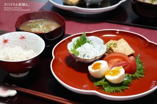 口コミ：【おうちごはん】食卓deお花見 ～ 桜の塩漬けでさくらごはん。の画像（12枚目）