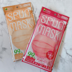 ▷▷▷ SPUN MASK 発売から1週間で50,000袋以上売れた話題のマスク！スパンレース製法で上品な艶感と使い捨てマスクの高機能が両立しています😄7枚入で個包装になっているので衛生面も👌…のInstagram画像