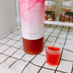 美容ドリンク🍹始めました✊『C×P WHITE』っていうドリンクなんだけど、プラセンタやヒアルロン酸が配合されて、寝る前に一杯頂いてる😊🌟さわやかなザクロ味ですっごい美味しい😆これを旦…のInstagram画像