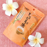 ⭐️しょうが湯⭐️﻿﻿﻿さわやかでほどよい酸味のバラ科の果実ローズヒップを隠し味に、さとうきびのしぼり汁をそのまま煮沸濃縮し、加工せずに冷却してつくった沖縄産黒糖を使ったしょうが湯だよ😊﻿…のInstagram画像