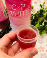 C＆P WHITE シーピーホワイト。ピンクのドリンクは、ベリーの甘酸っぱい味で美味しい✨のにプラセンタも取れる！プラセンタは粒のサプリメントが多いけど、臭いが気になるものもありま…のInstagram画像