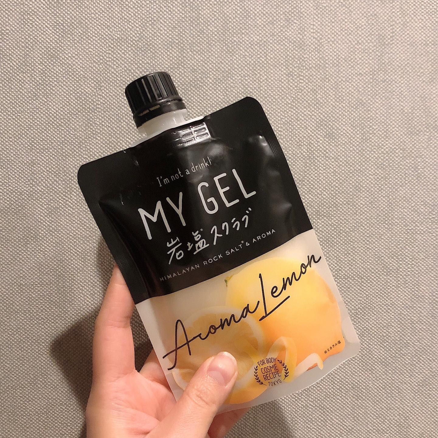 口コミ投稿：MY GEL 岩塩スクラブ #アロマレモン を使ってみました。バスソルト好きなんです♡つる…