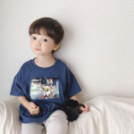 ❁かいくんが最近 スパイダーマンだと思い込んで←気に入ってるキャラクターＴシャツ😂💙・お洋服にしても食べ物にしてもだいぶ自分の希望が出てきたみたいでお気に入り と そうじゃない…のInstagram画像