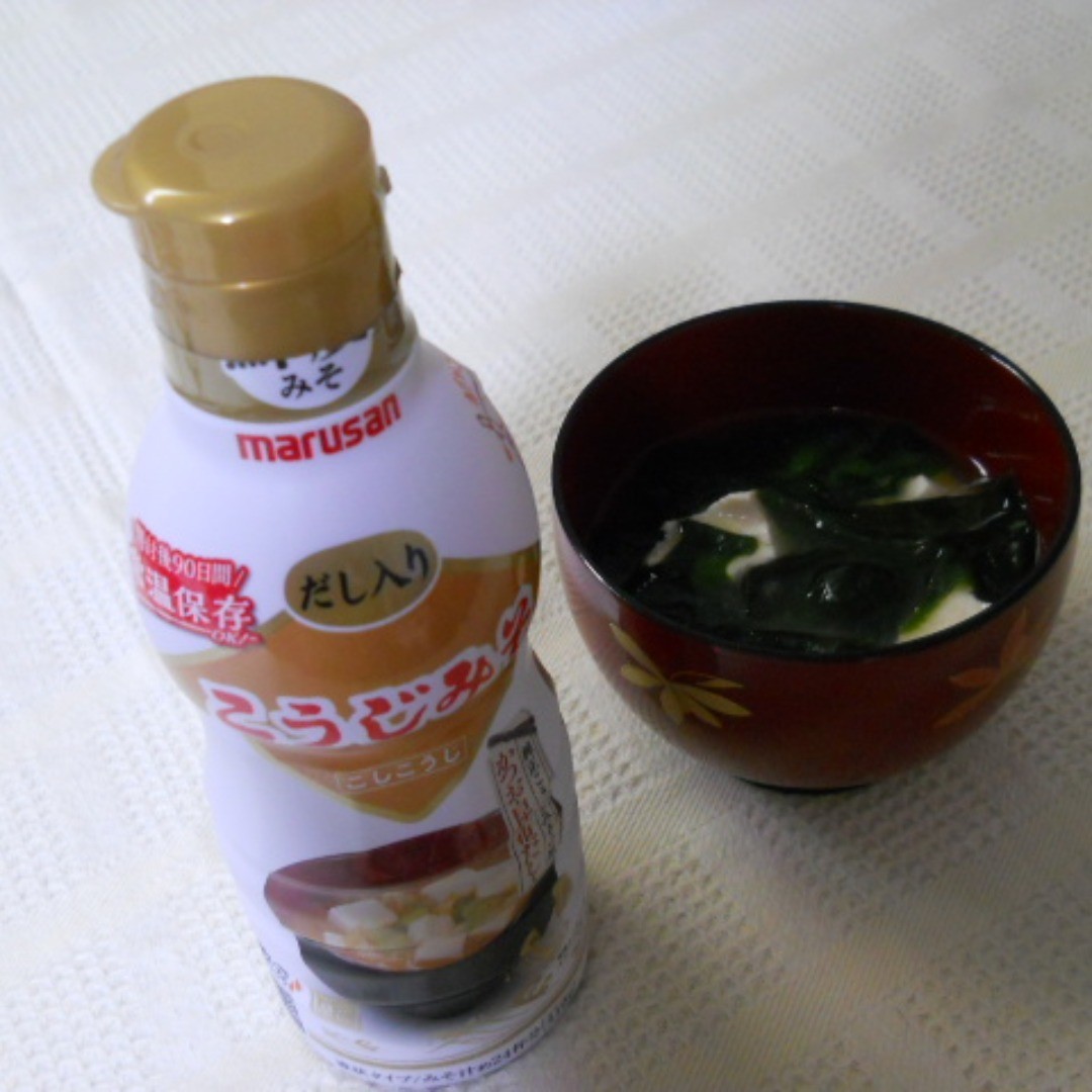 口コミ投稿：マルサンアイの液状みそで味噌汁を作りました。簡単に美味しい米こうじの味噌汁が作…
