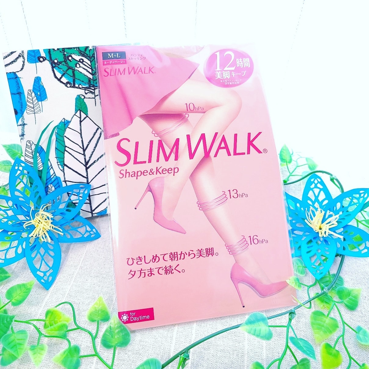 口コミ投稿：今日もこれ履いて頑張ります👠むくみがちな夕方までスリムなすっきり脚に👣着圧ストッ…