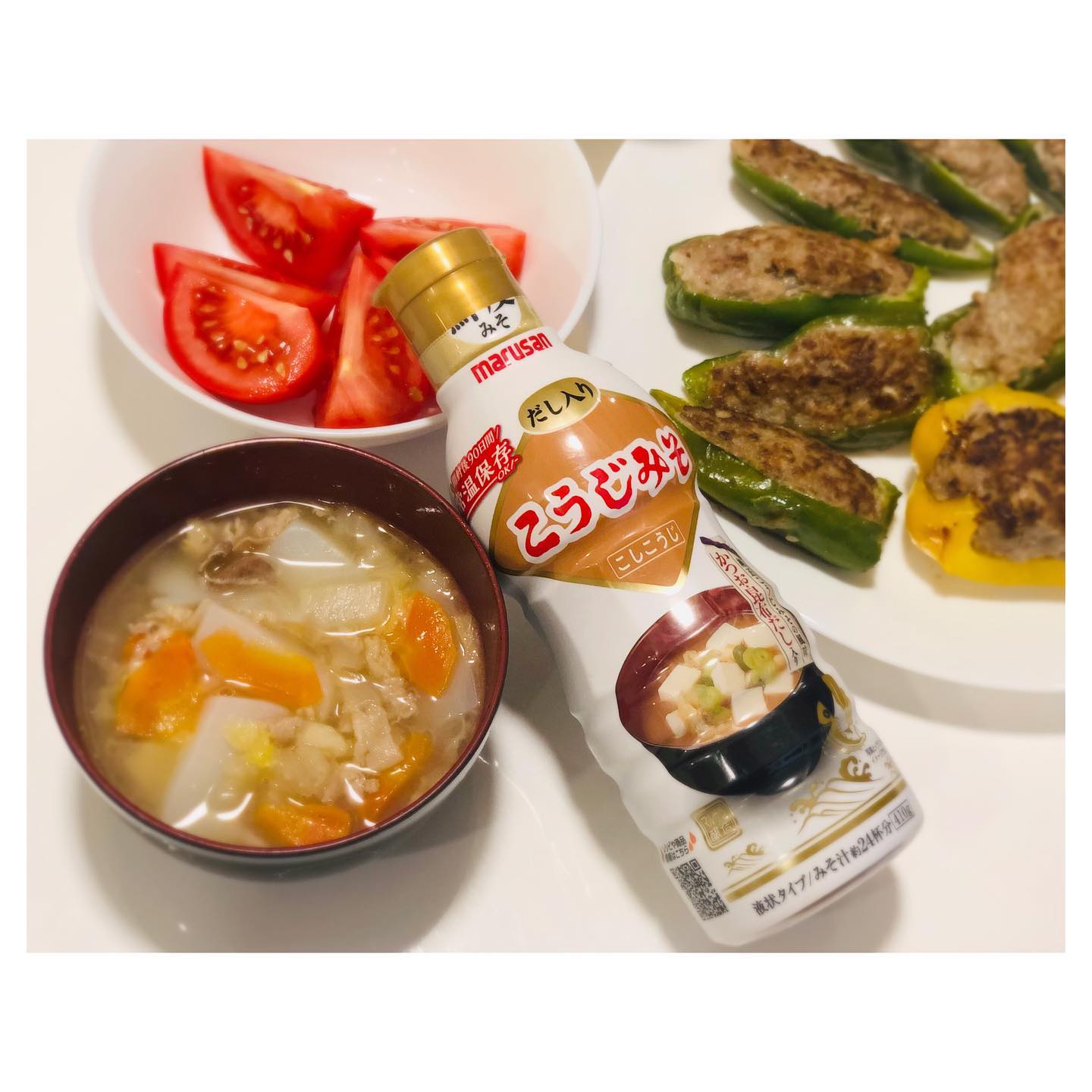 口コミ投稿：★﻿マルサンアイ様の鮮度みそシリーズの﻿【こうじみそ】を使い﻿大好きな【豚汁】を作…