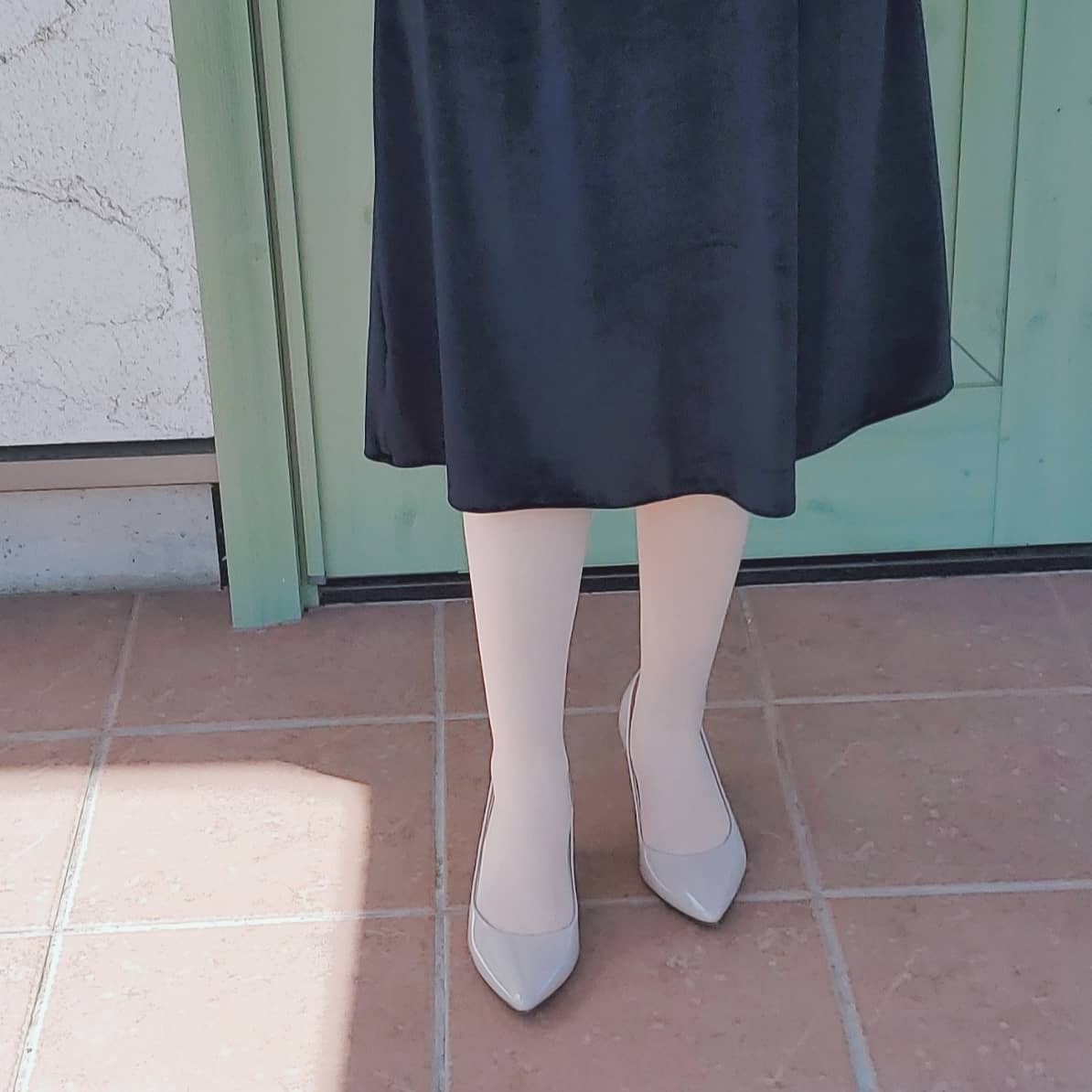 口コミ投稿：お出かけ♡♡履いてるのは\スリムウォーク/着圧ストッキング❣️朝の美脚を夕方までキー…