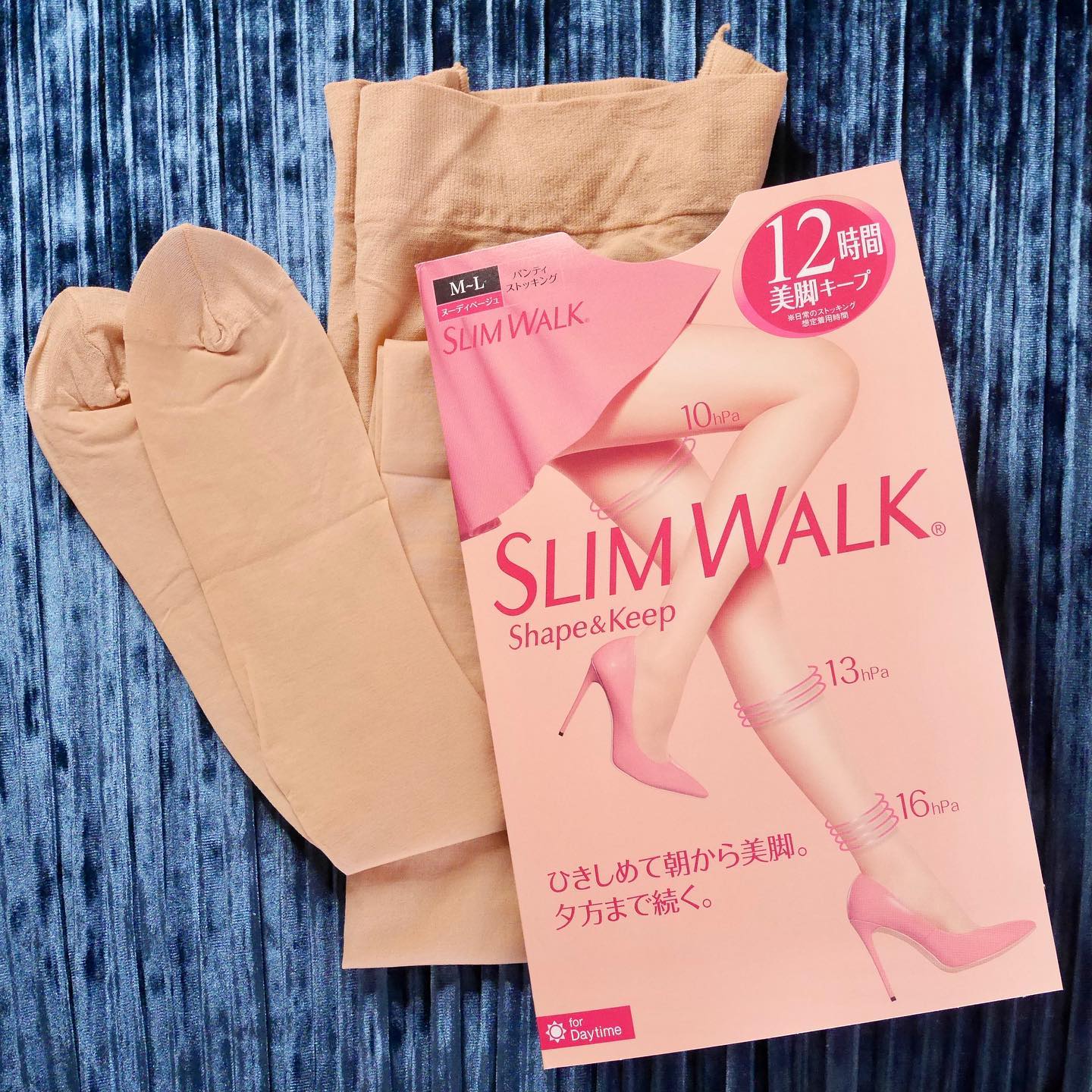口コミ投稿：スリムウォークの着圧ストッキング「シェイプ＆キープ」は、段階圧力設計で12時間美…