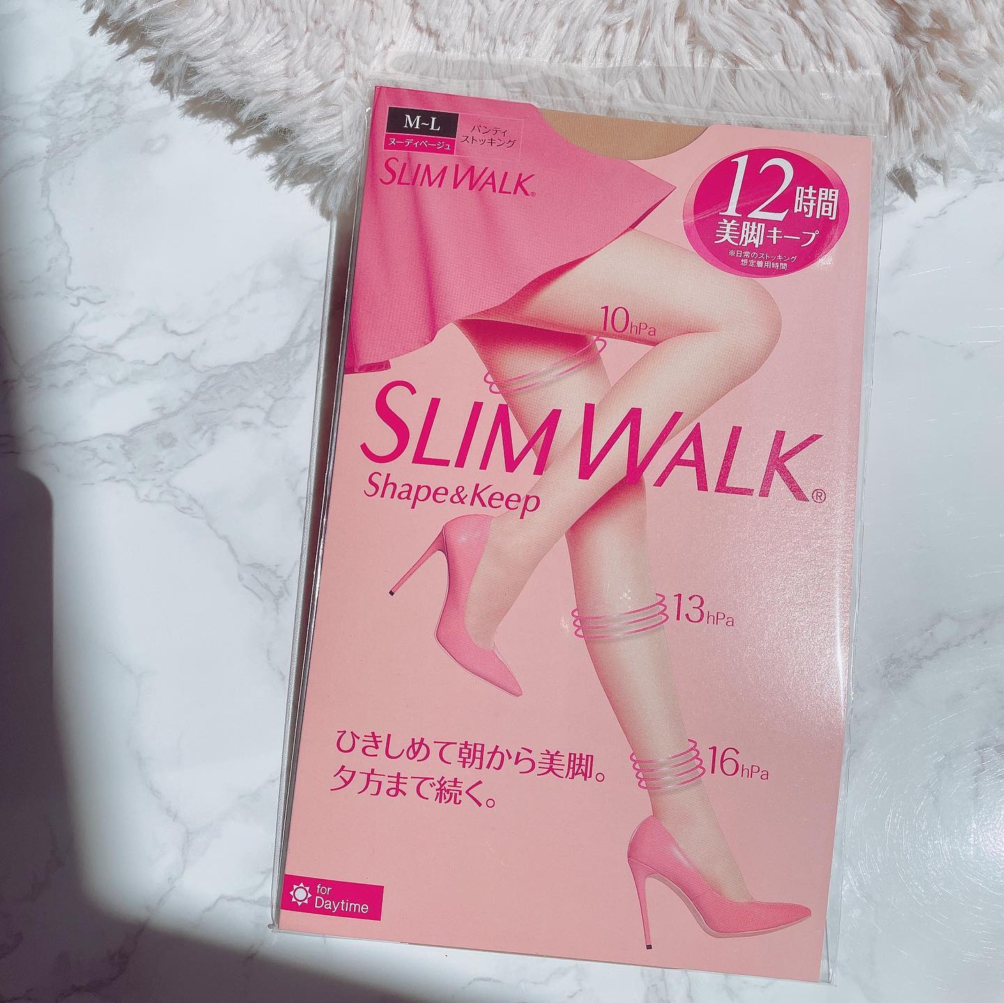 口コミ投稿：￣￣￣￣￣￣‪ 𓈒𓏸♡スリムウォーク　シェイプ＆キープストッキングをはいてみたよ🤍．…