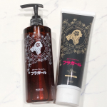 天然成分が髪を補修・保護しながらやさしく白髪を染めるトリートメントと新発売のカラートリートメント専用シャンプーフラガールカラートリートメント250g 税抜2,000円カ…のInstagram画像