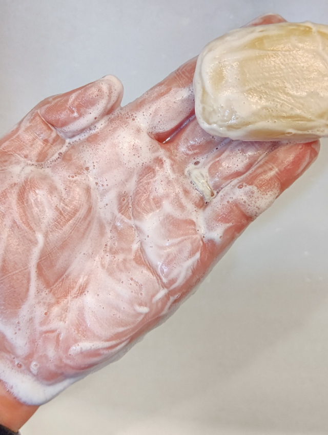口コミ：ラベンダーの香りの手作り石鹸の画像（4枚目）