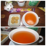 本日のTeatime☕有機生葉（ナマハ）ルイボスティー🍂☕お茶請けは、支援物資📦の「ブルボン　プチ（しっとりチョコクッキー）」🍪このTIGREのルイボスティー。プレミアムも…のInstagram画像