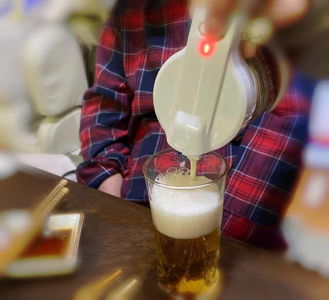 口コミ：家でもお店のようなビールを味わえる　超音波式ハンディビールサーバーの画像（9枚目）