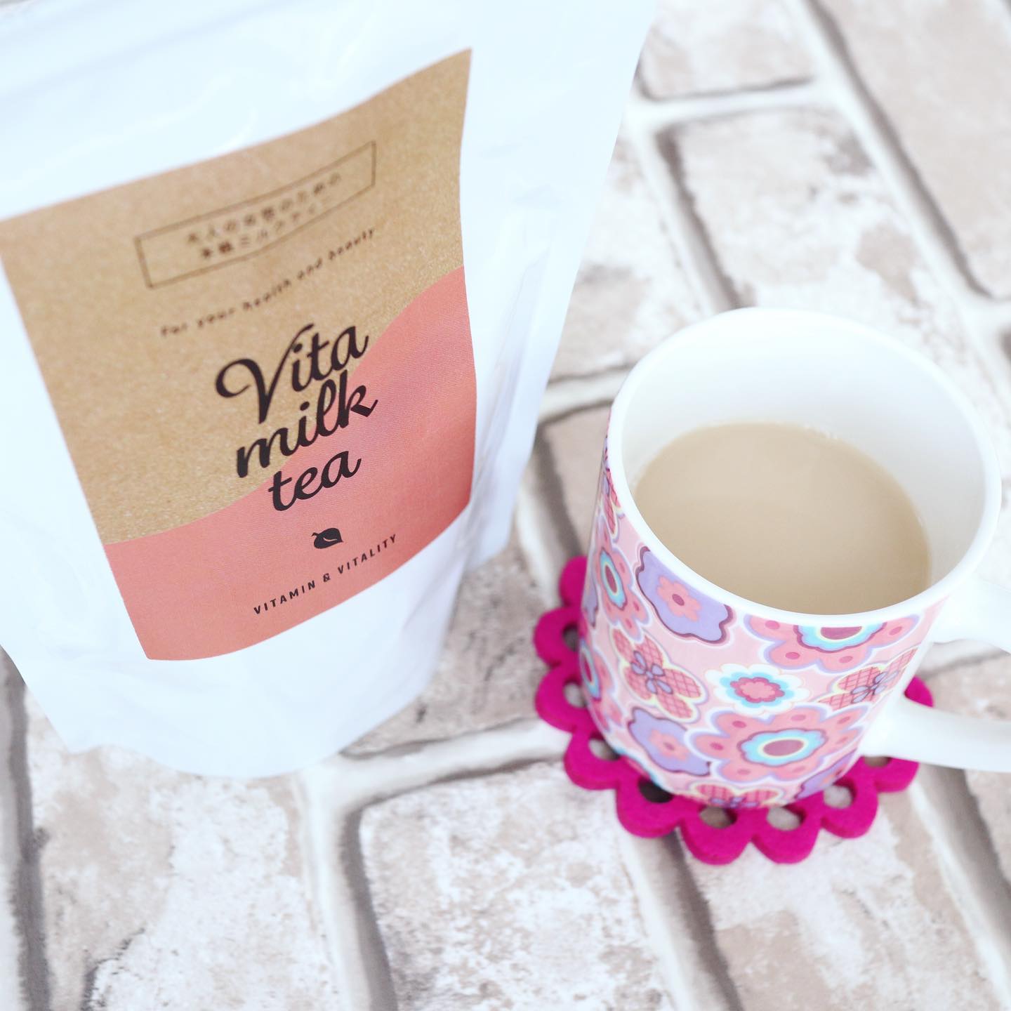 口コミ投稿：Vita Milk Tea☕️﻿﻿「Vita Milk Tea」は“ゆらぎ”が気になる大人女性の元気のための本…