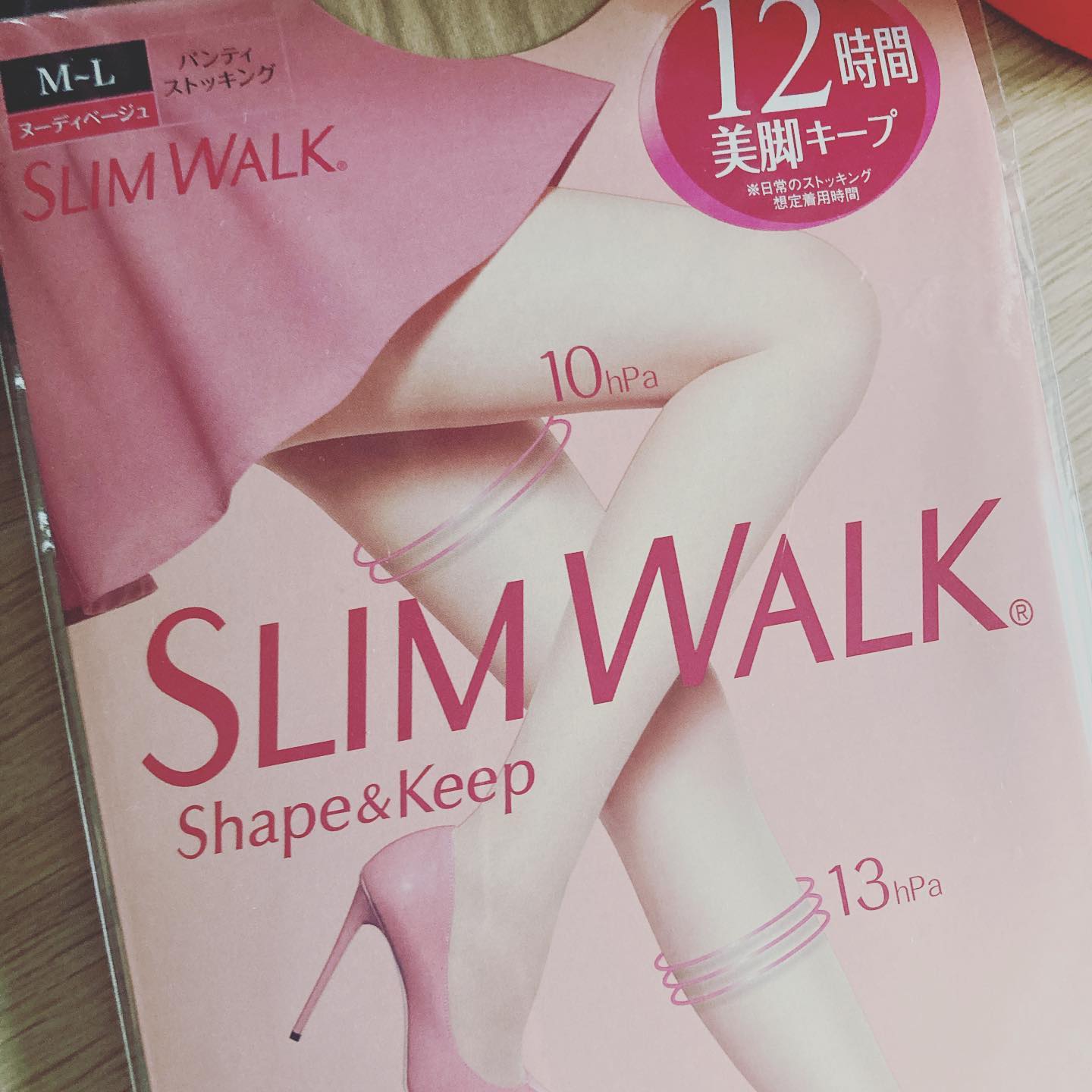 口コミ投稿：ストッキングで着圧嬉しい🥰キツすぎない感じがデイリー使いにぴったり！#スリムウォ…