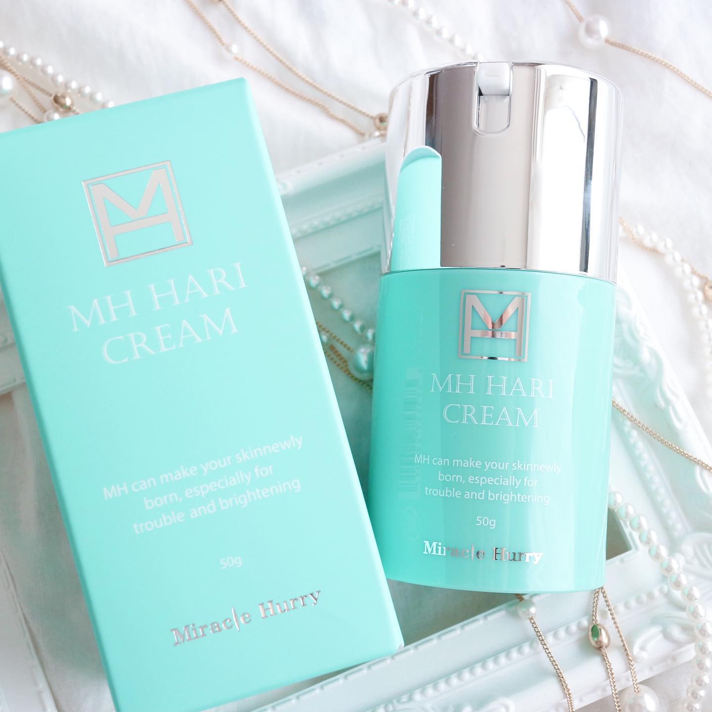 口コミ投稿：.ミラクルハリー MHクリームを使用してみました💗.ミラクルハリー MHクリームは目に見…
