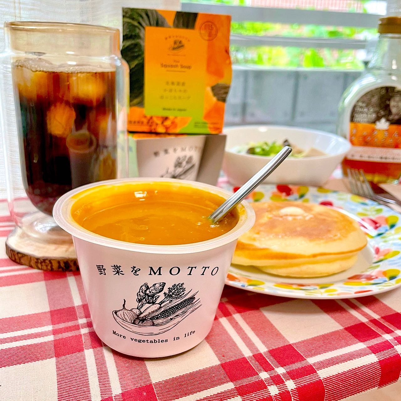 口コミ投稿：Squash soup & pancake for brunch☺️🥞🍲🎃﻿﻿株式会社モンマルシェさん( @yasai_first )…