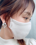 - ̗̀ ♡ ̖́-  リソウの小顔マスク 柔らかな生地で付け心地が良く顔にフィットするよ！メッシュ生地なので呼吸もしやすくこれからの暑い時期でも大丈夫そう☺️ 従…のInstagram画像