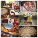 本日(20210619)のWaShock!😱支援物資📦の「マルトモ　焙焼本かつおつゆ」と日本酒で、酒蕎麦□(^〇^)🥢アテは、スーパーハーフプライスのカンパチカマ焼き👀※御酒は…のInstagram画像