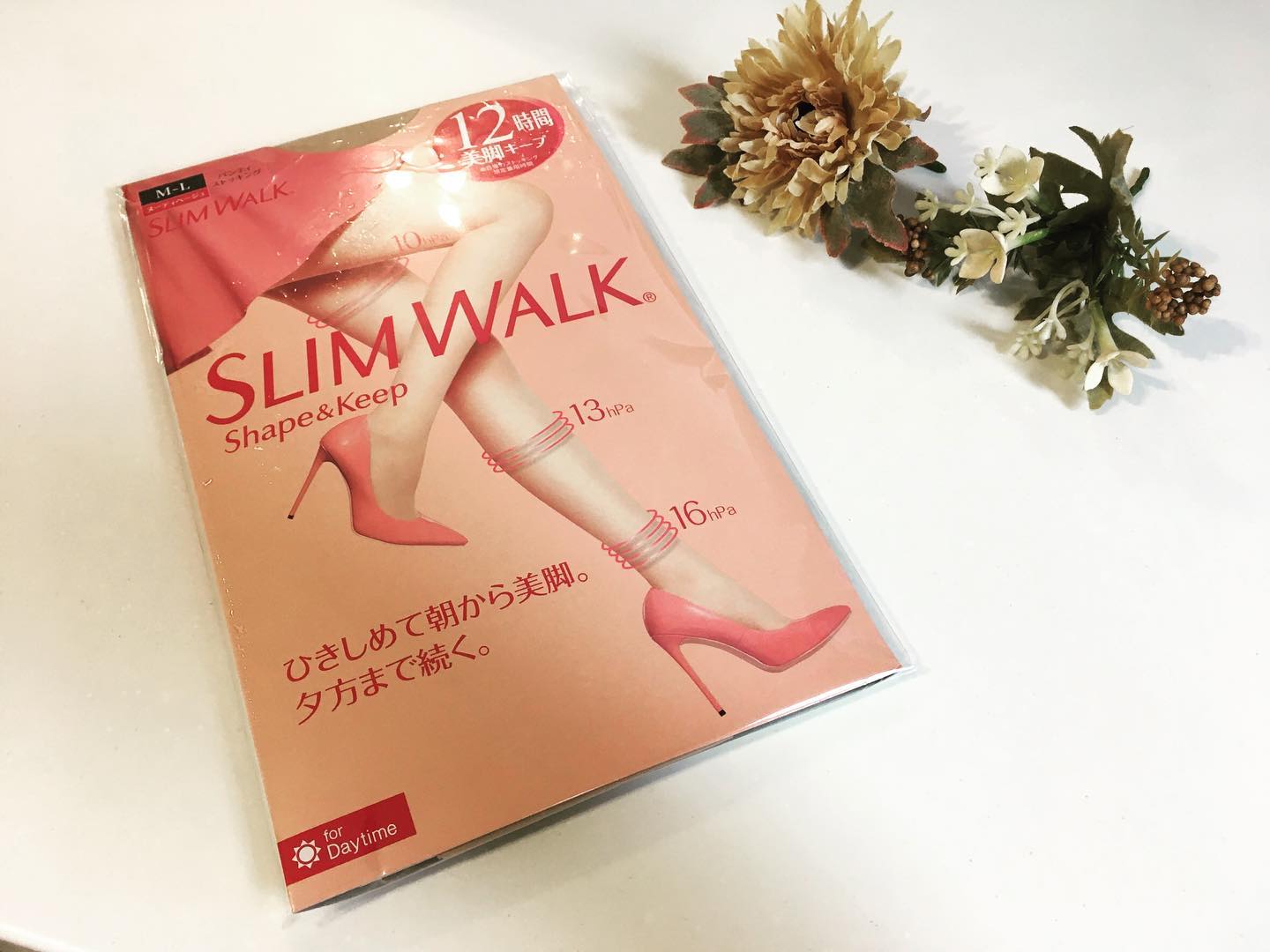 口コミ投稿：★1日中スッキリ美脚♪スリムウォーク着圧ストッキング★美しくひきしめて、朝の美脚を…