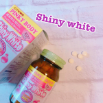 💫Shiny White💫シミやそばかす、お肌トラブルに悩んでる方にオススメ🌞L-シスチン250mg、ビタミンC250mg摂取⭐️#yuwa #ユーワ #お肌 #美白 #シスチ…のInstagram画像