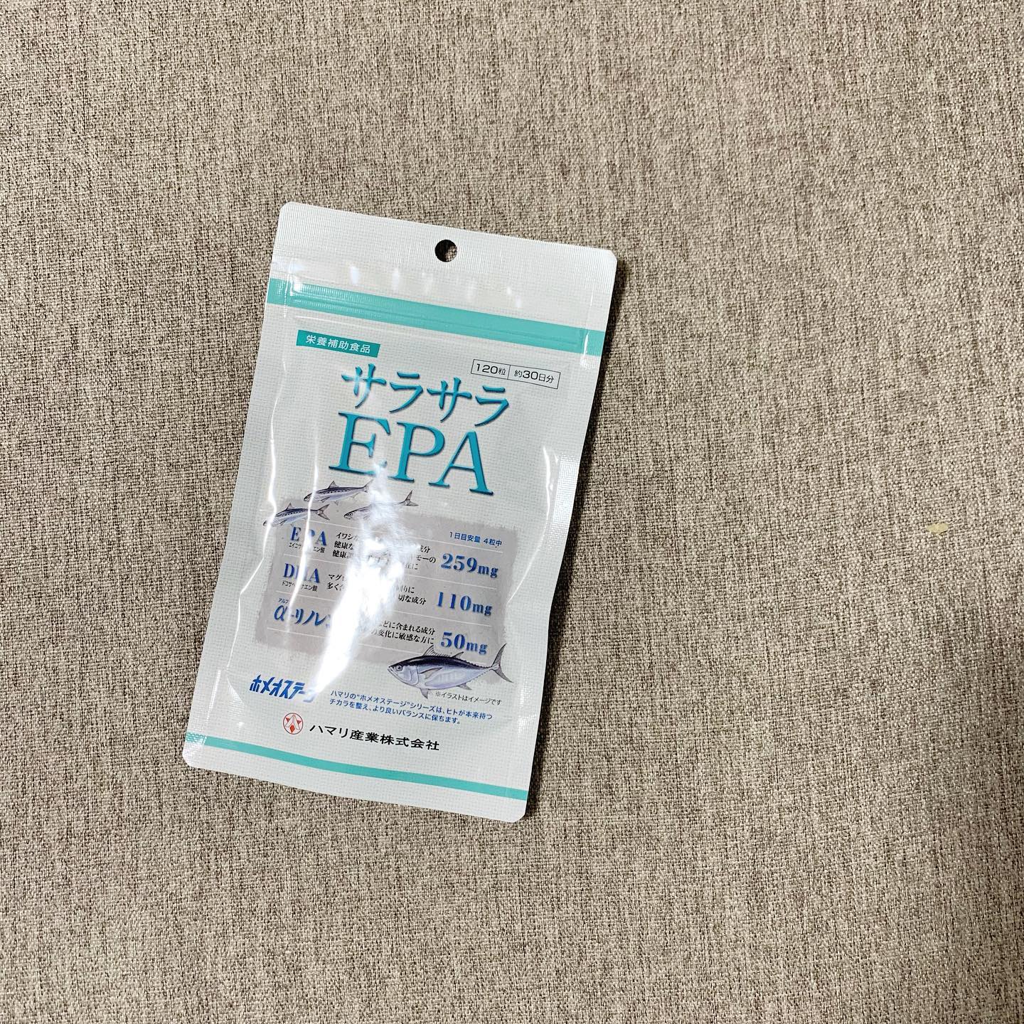 口コミ投稿：サラサラEPA。EPAを中心に、3種類のn-3系脂肪酸をバランスよく配合して、乱れがちな…