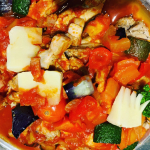 茄子とズッキーニのトマト煮込み🍅❤️#夏ナスがうまい @ja_tamana#野菜をMOTTO #野菜をもっと #冷たいスープ #スープ #ベジMOTTO #簡単ベジ #monipla …のInstagram画像
