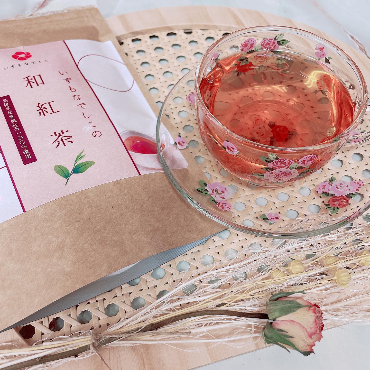 口コミ投稿：⋆͛*͛ ͙͛⋆͛ᐝ·̩͙いずもなでしこの和紅茶有機栽培した島根県産茶葉を100%使用✨和紅茶と…