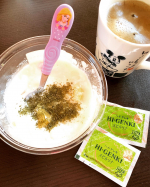 ...@genmaikoso_official 【ハイ・ゲンキ　スピルリナ】...朝だけたまにプチ断食ダイエット！この日はヨーグルトに玄米酵素とブラックコーヒー…のInstagram画像
