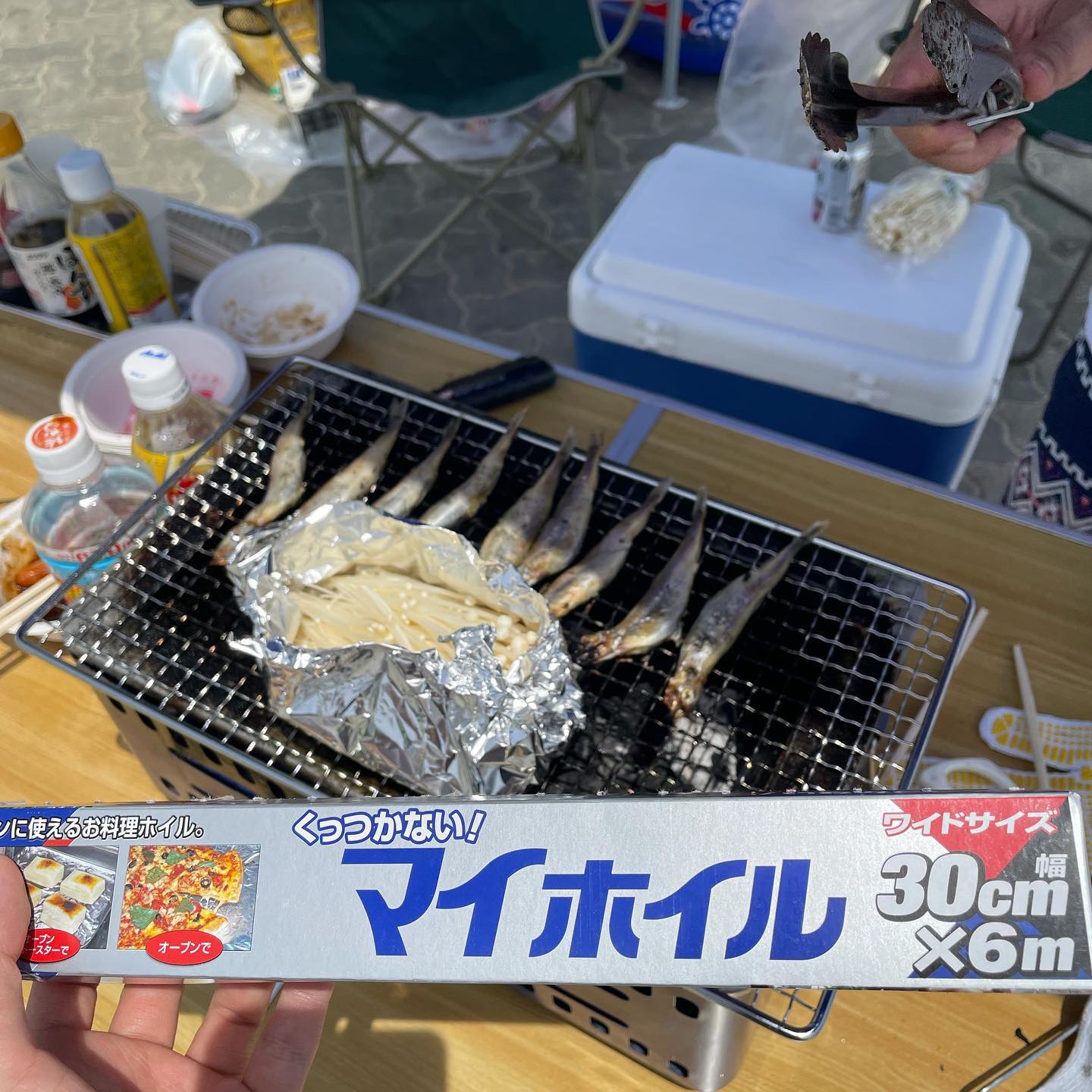 口コミ投稿：これこれ！このアルミが使いたくてBBQへ♪くっつかないアルミ最強！！お餅焼きたかっ…