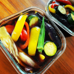 豊の天然だし極みを使って、夏野菜の揚げ浸しを作ってみました！出汁パックなので、手軽に簡単😊パッケージを開けた瞬間にとっても良い香りがしました。500mlのお水に出汁パック1つで…のInstagram画像