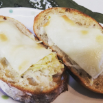 #モニプラ の#モニター で、#マルサン の #豆乳スライス いただきました💗豆乳を使用したスライスタイプのチーズ風。普通のスライスチーズと同様に使えました😉自家製ライ麦カンパーニュに自家…のInstagram画像