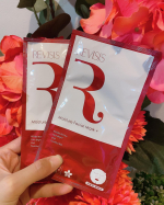 リバイシス　モイスチュア　フェイシャルマスク　+をお試ししました。こちらはダメージを重ねた肌に働きかけ潤い肌へ導く美容液集中マスクになります。コラーゲン・ヒアルロン酸・プラセンタ配合で…のInstagram画像