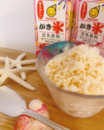 まだまだ暑い夏にはかき氷‼️🍧✨ということで、こちらの商品を子供と一緒に試してみました🤤🥄✨・゜・☆。・゜。・☆・゜。・☆。・゜・marusan かき氷　豆乳飲料　れん乳いちご風味…のInstagram画像